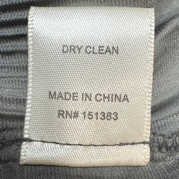 Current Air LA Women's Valentina Dress Medium Black Gray Metallic Pleated Mini - Picture 9 of 11